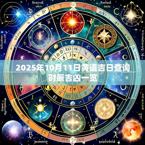 2025年10月11日黄道吉日查询时辰吉凶一览