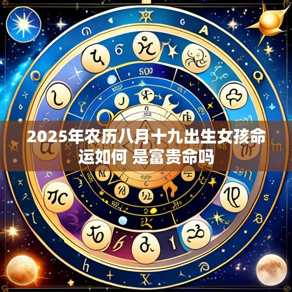 2025年农历八月十九出生女孩命运如何 是富贵命吗