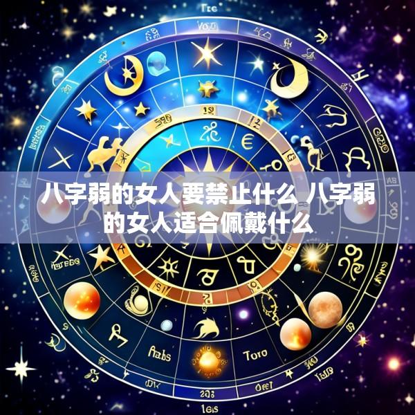 八字弱的女人要禁止什么 八字弱的女人适合佩戴什么