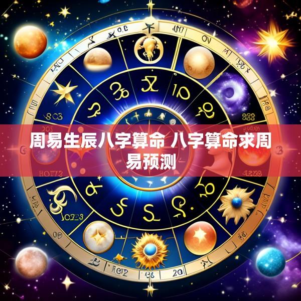 周易生辰八字算命 八字算命求周易预测