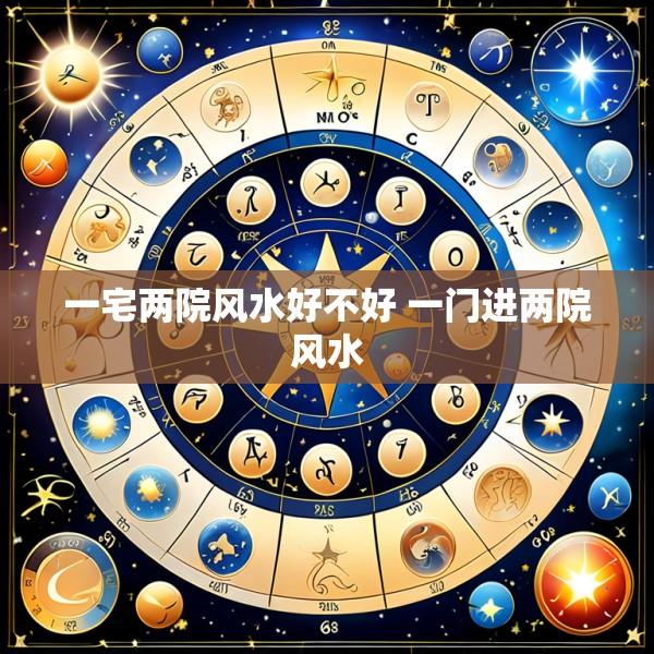 一宅两院风水好不好 一门进两院风水