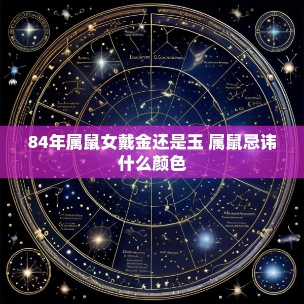 84年属鼠女戴金还是玉 属鼠忌讳什么颜色