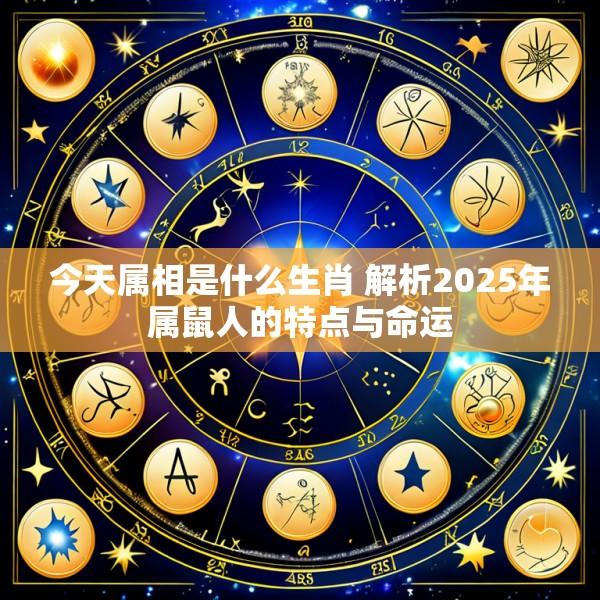 今天属相是什么生肖 解析2025年属鼠人的特点与命运
