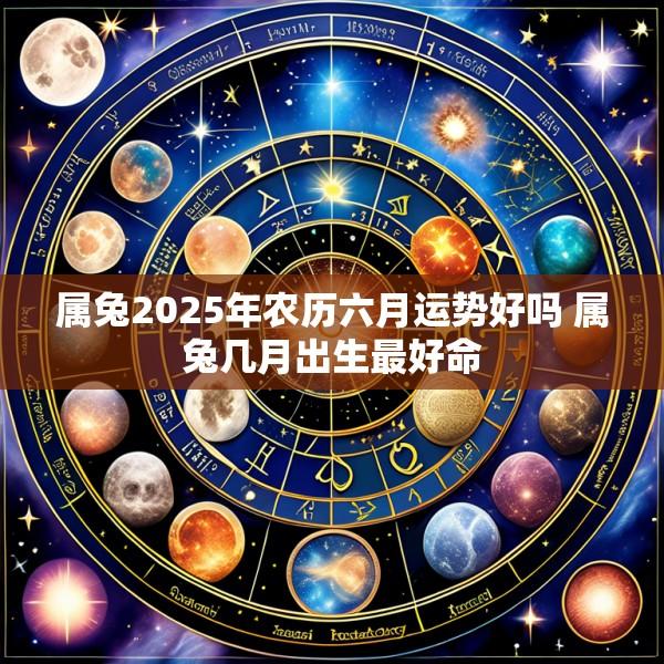属兔2025年农历六月运势好吗 属兔几月出生最好命