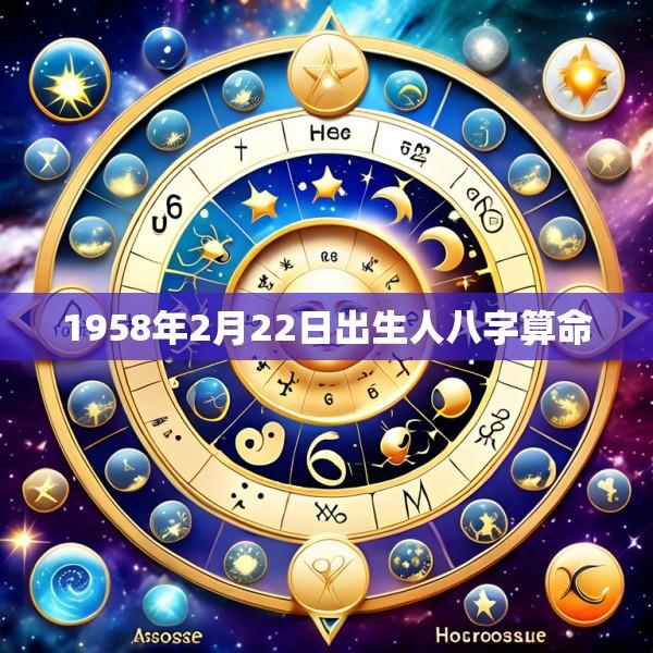 1958年2月22日出生人八字算命