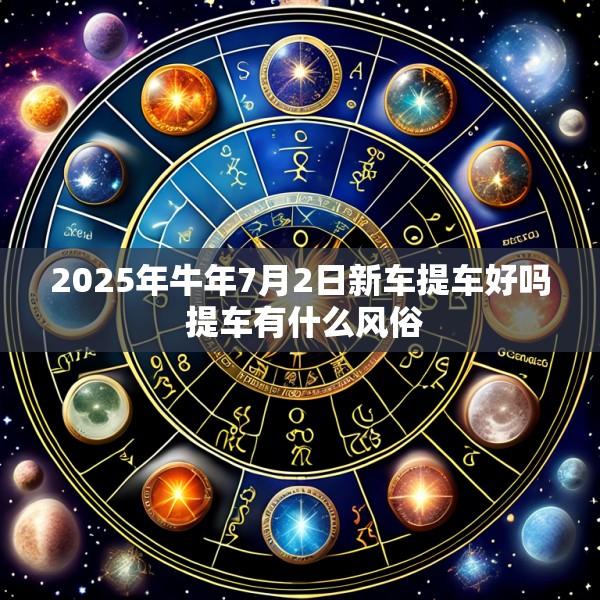 2025年牛年7月2日新车提车好吗 提车有什么风俗