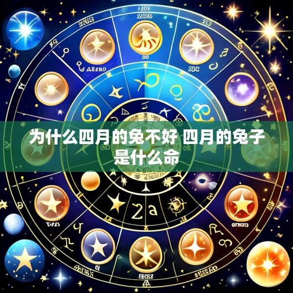 为什么四月的兔不好 四月的兔子是什么命