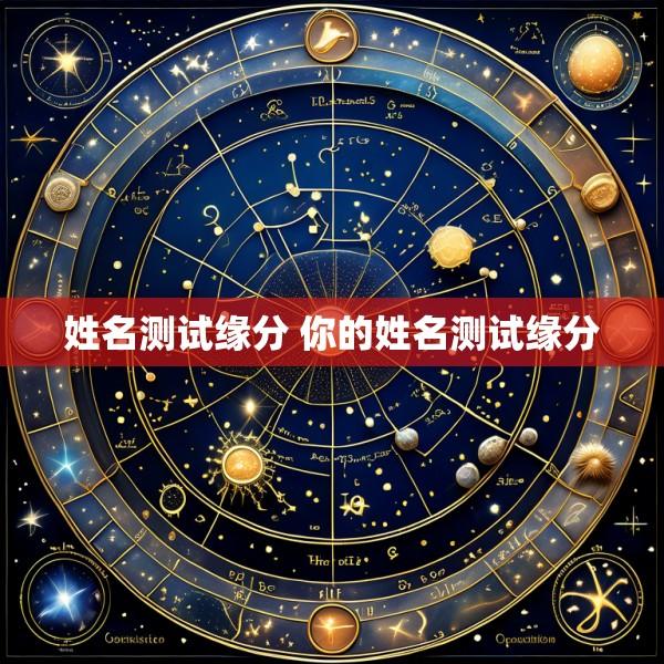 姓名测试缘分 你的姓名测试缘分