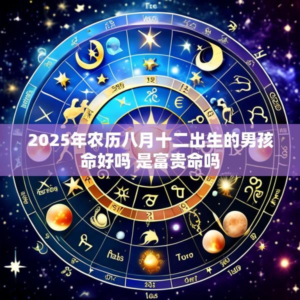 2025年农历八月十二出生的男孩命好吗 是富贵命吗