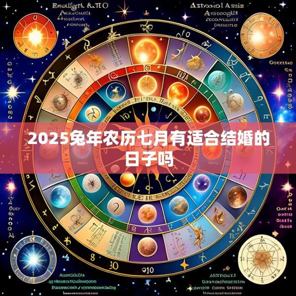 2025兔年农历七月有适合结婚的日子吗