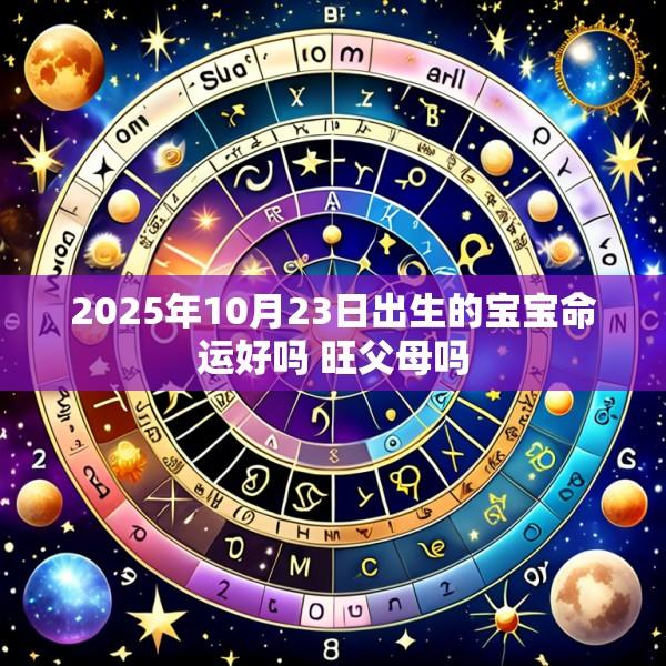 2025年10月23日出生的宝宝命运好吗 旺父母吗