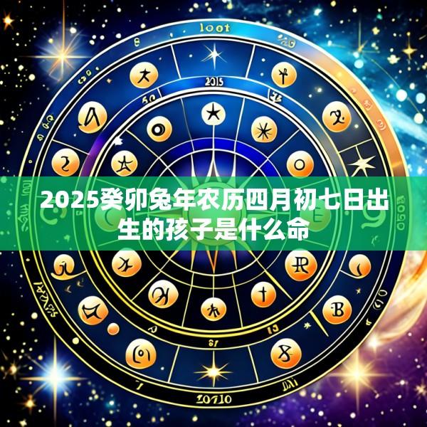 2025癸卯兔年农历四月初七日出生的孩子是什么命
