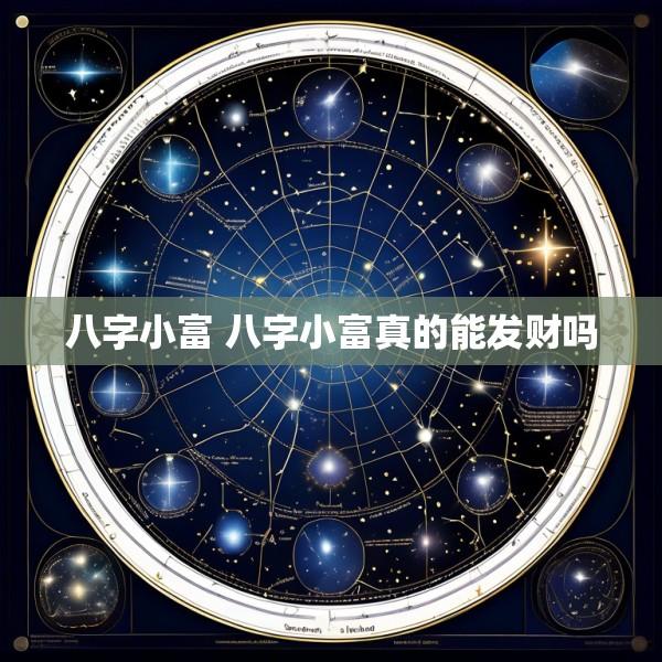 八字小富 八字小富真的能发财吗