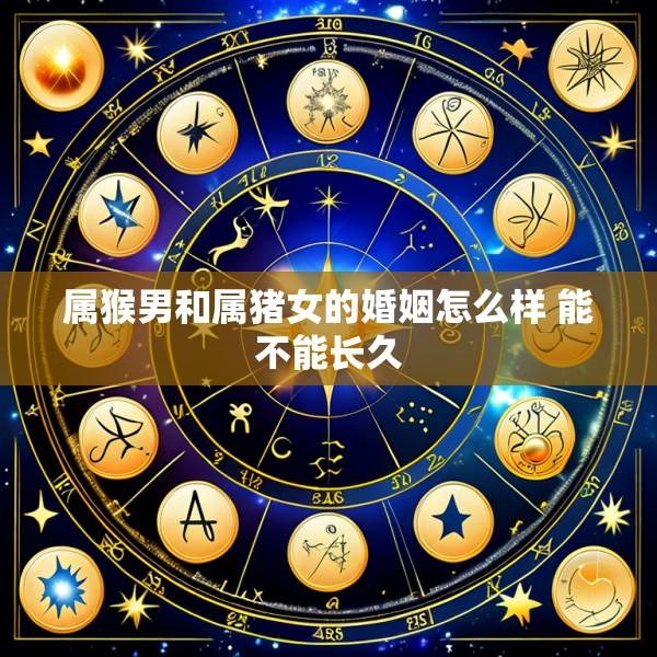 属猴男和属猪女的婚姻怎么样 能不能长久
