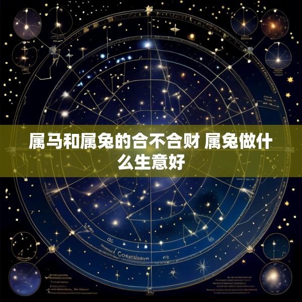 属马和属兔的合不合财 属兔做什么生意好