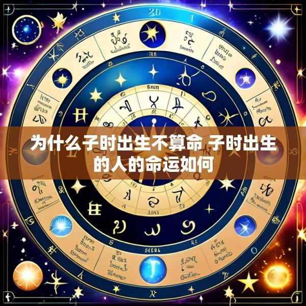 为什么子时出生不算命 子时出生的人的命运如何