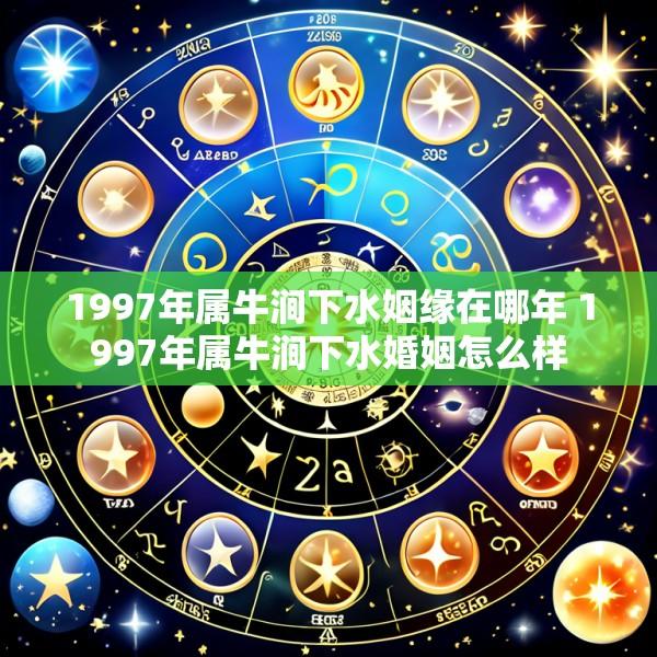 1997年属牛涧下水姻缘在哪年 1997年属牛涧下水婚姻怎么样