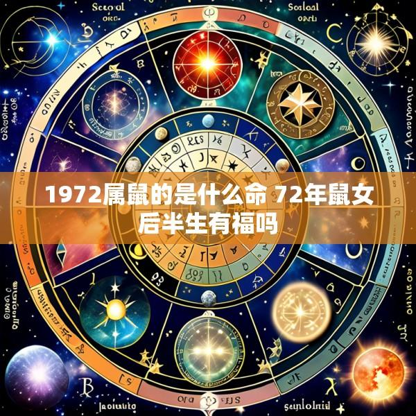 1972属鼠的是什么命 72年鼠女后半生有福吗