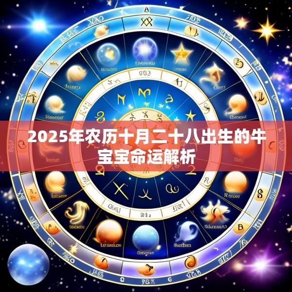 2025年农历十月二十八出生的牛宝宝命运解析