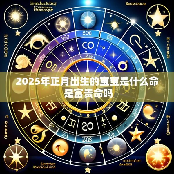 2025年正月出生的宝宝是什么命 是富贵命吗