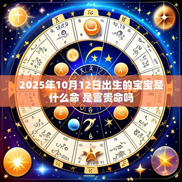 2025年10月12日出生的宝宝是什么命 是富贵命吗
