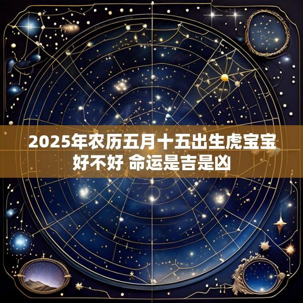2025年农历五月十五出生虎宝宝好不好 命运是吉是凶