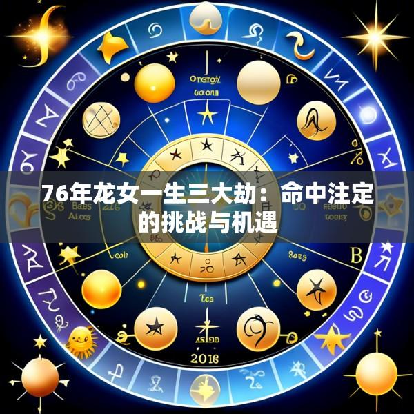 76年龙女一生三大劫：命中注定的挑战与机遇