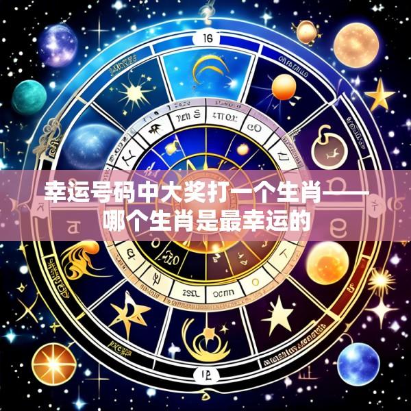 幸运号码中大奖打一个生肖——哪个生肖是最幸运的