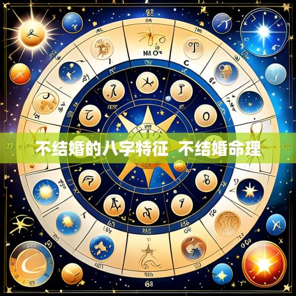 不结婚的八字特征  不结婚命理
