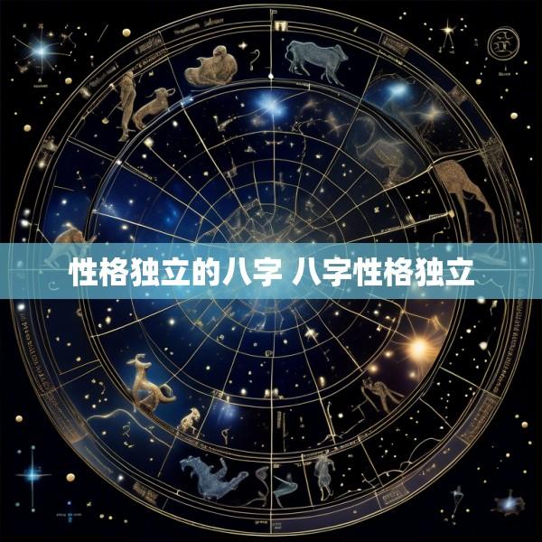性格独立的八字 八字性格独立