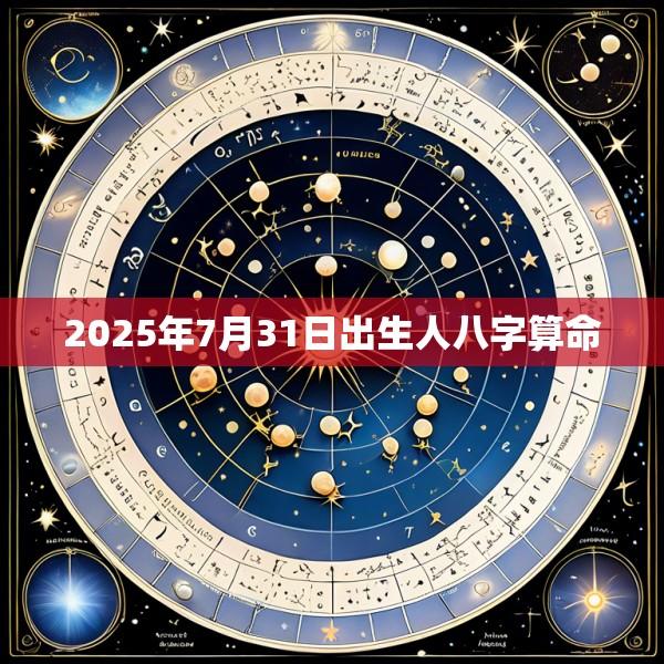 2025年7月31日出生人八字算命