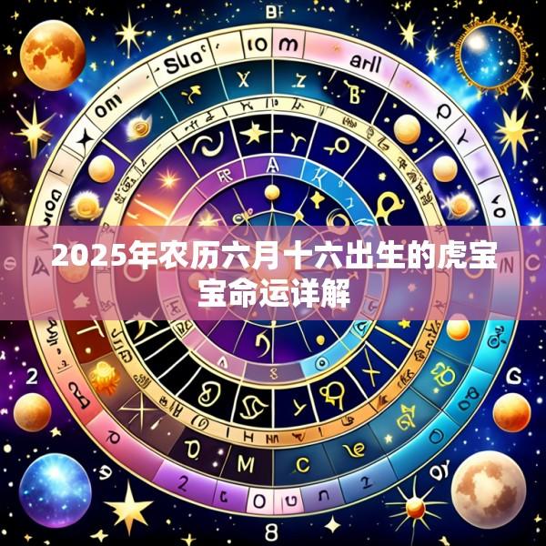 2025年农历六月十六出生的虎宝宝命运详解