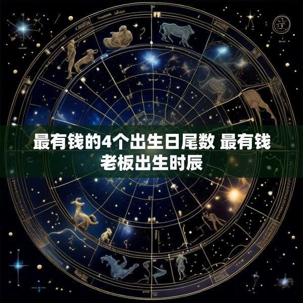最有钱的4个出生日尾数 最有钱老板出生时辰