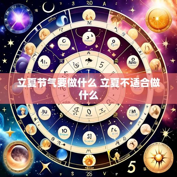 立夏节气要做什么 立夏不适合做什么
