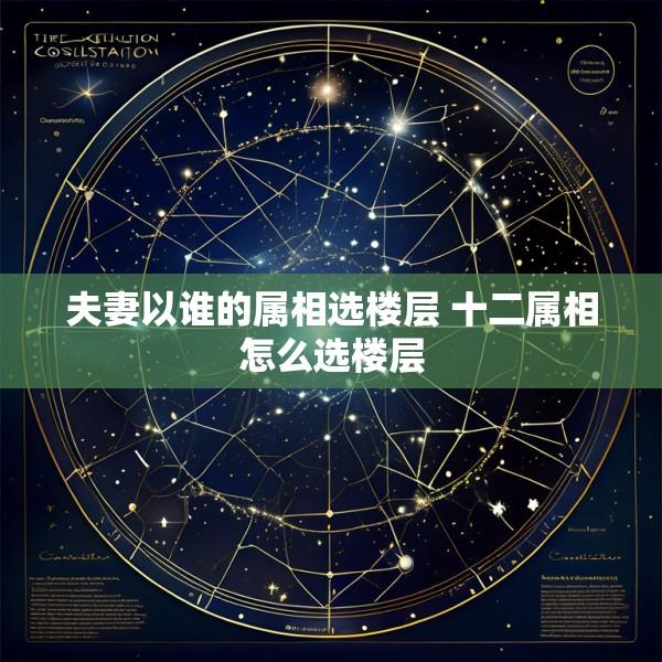 夫妻以谁的属相选楼层 十二属相怎么选楼层