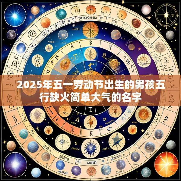2025年五一劳动节出生的男孩五行缺火简单大气的名字