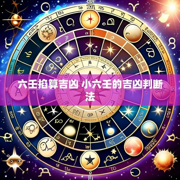 六壬掐算吉凶 小六壬的吉凶判断法