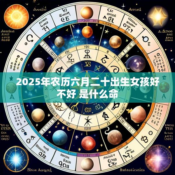 2025年农历六月二十出生女孩好不好 是什么命