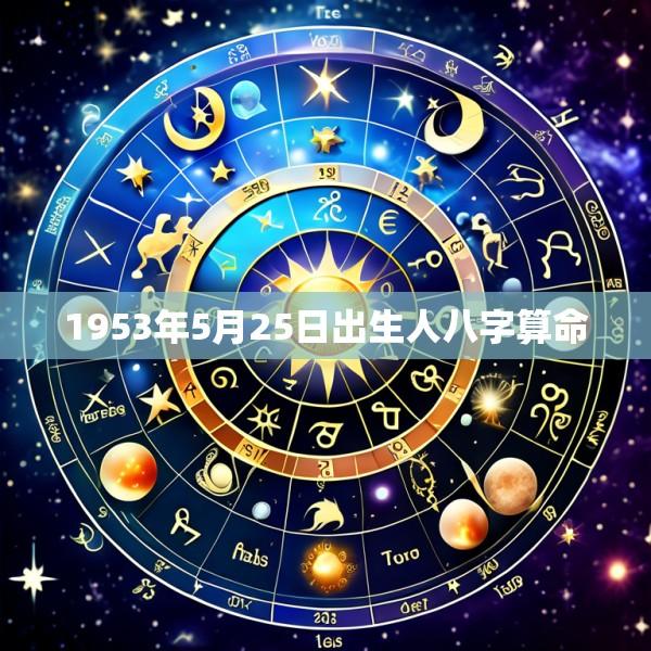 1953年5月25日出生人八字算命