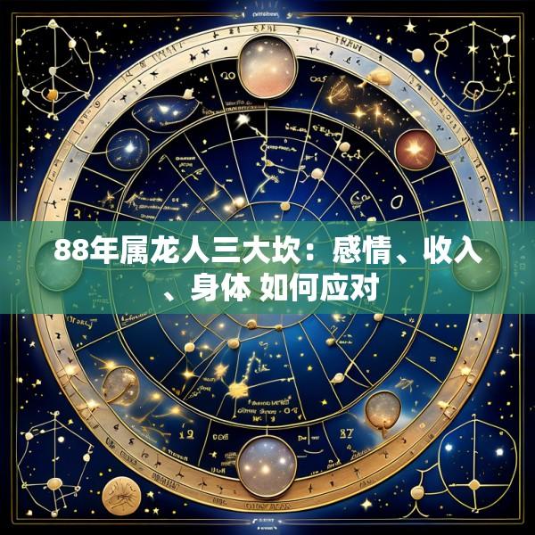 88年属龙人三大坎：感情、收入、身体 如何应对