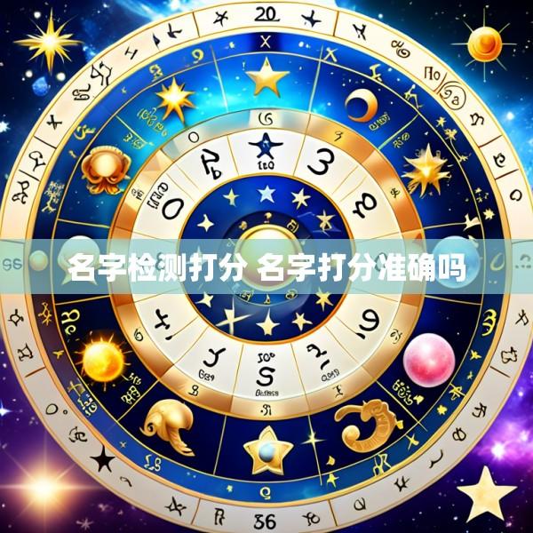 名字检测打分 名字打分准确吗