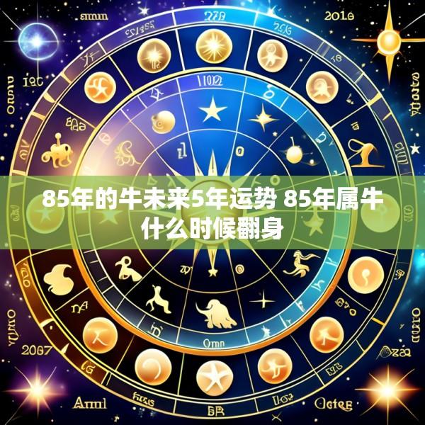 85年的牛未来5年运势 85年属牛什么时候翻身