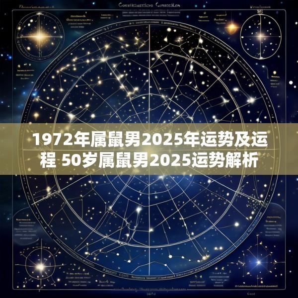 1972年属鼠男2025年运势及运程 50岁属鼠男2025运势解析