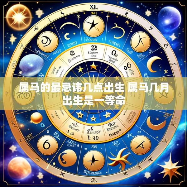 属马的最忌讳几点出生 属马几月出生是一等命