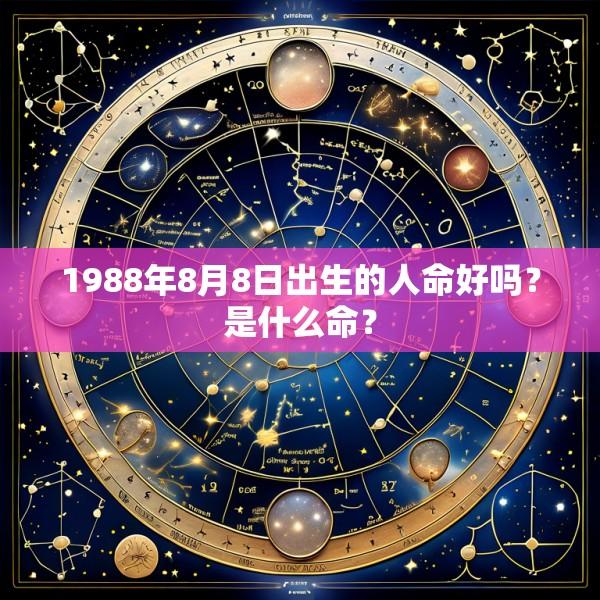 1988年8月8日出生的人命好吗？是什么命？