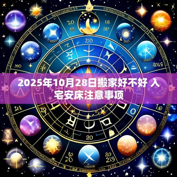 2025年10月28日搬家好不好 入宅安床注意事项