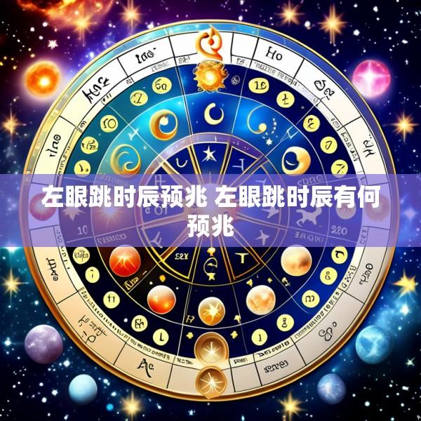 左眼跳时辰预兆 左眼跳时辰有何预兆