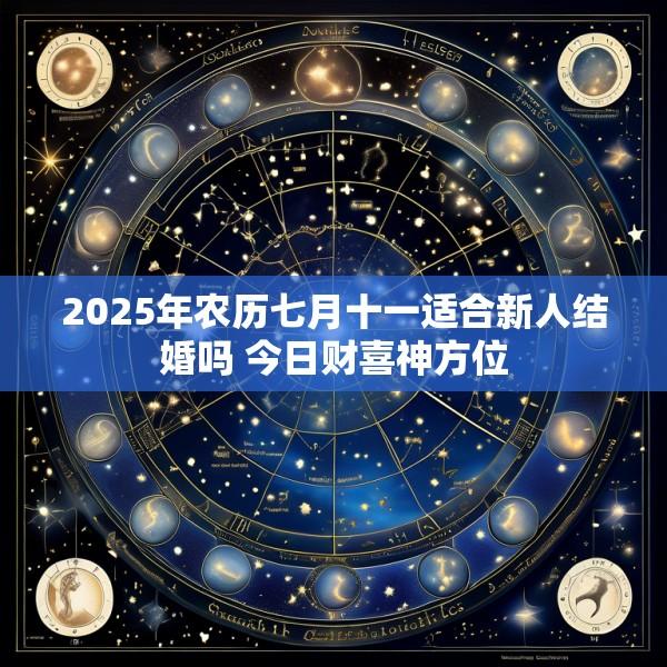 2025年农历七月十一适合新人结婚吗 今日财喜神方位