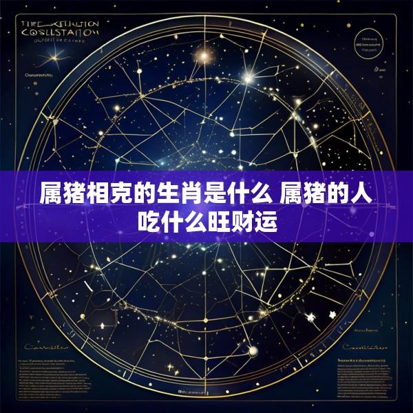属猪相克的生肖是什么 属猪的人吃什么旺财运
