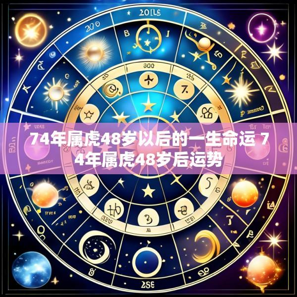 74年属虎48岁以后的一生命运 74年属虎48岁后运势
